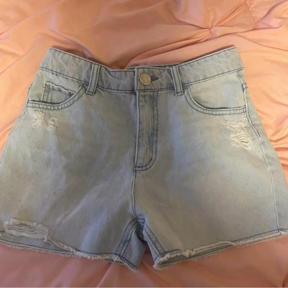 No Boundaries Light Blue Jean Shorts